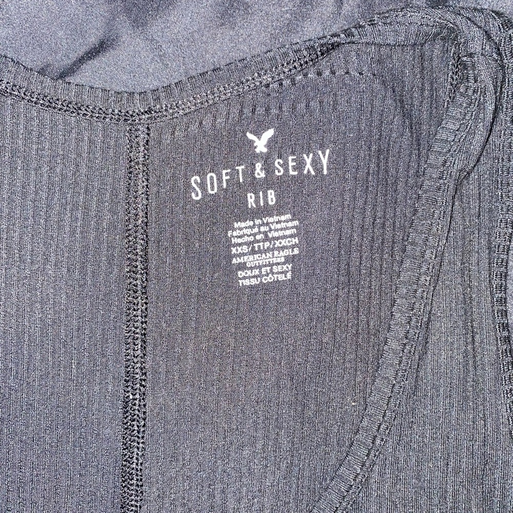 AMERICAN EAGLE, XXSMALL, BLACK TANK TOP